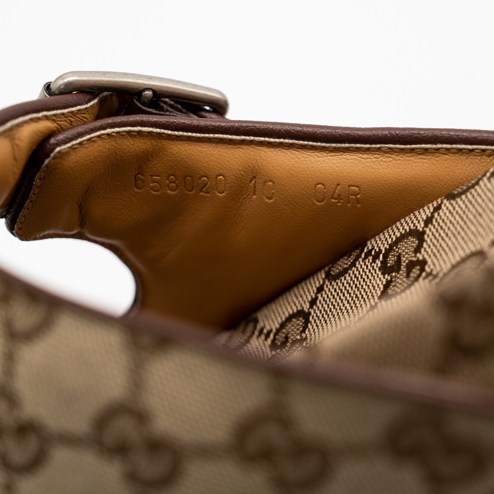 size 10G 10.5 US Gucci GG Canvas Slide Sandals Straps Beige Ebony GG Brown - Picture 9 of 11